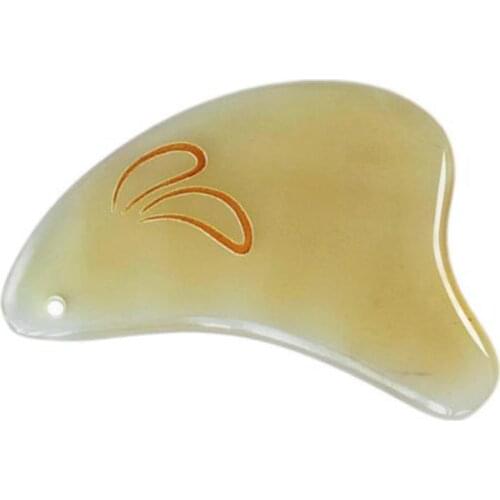 Natural Sheep Horns Gua Sha Acupuncture Massage Stone Face Back Foot Guasha Massage Tool Health Beauty Massage Tool