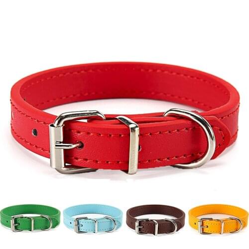 Cat Collar Puppy Safety Collar Plain Chihuahua Dog Collar For Cats Pets Cat Collars Adjustable Pet Leash Lead Cat Supplies