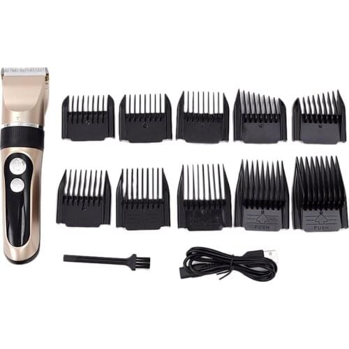 Professional Fine Adjustable Hair Trimmer Low Noise Barber Machine Hair Clipper Rechargeable Beard Trimmer