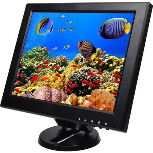 Factory Price 12 Inch Industrial Display With Multifunction Interfacer LCD Monitor Built-In Speakers