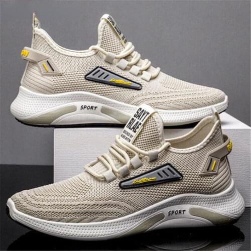 Spring Autumn Mens Shoes New Breathable Casual Shoes Mens Fashion Trend Mesh Sports Shoes Men Fashion Sneakers Mens Gym Shoes