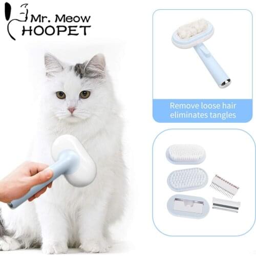 Hoopet Pet Cat Brush Grooming Dog Puppy Cat Washing Clean Bath Brush Comb Dog Massage Shower