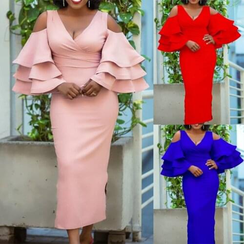 SHIQIN Summer Dresses With Sleeves