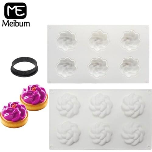 Spiral Silicone Cake Mold Tart Ring Chocolate Mousse Pastry Mould Muffin Jelly Dessert Decorators Baking Decorating Tools
