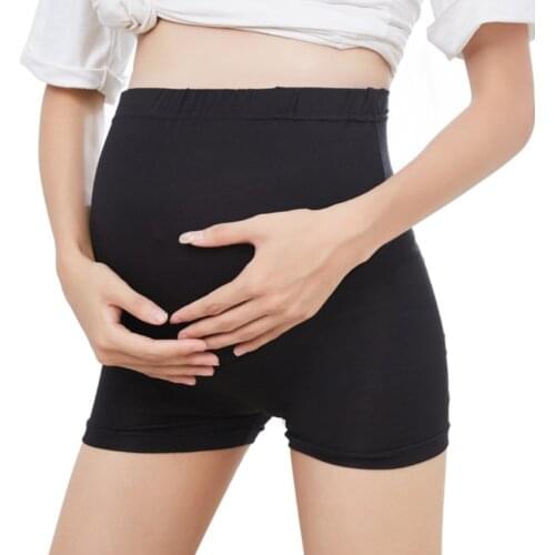 Maternity Shorts High Waist Lace Edge Panties Underwear Pregnancy Abdomen Safety Knickers Pants Underpants For Pregnant Women