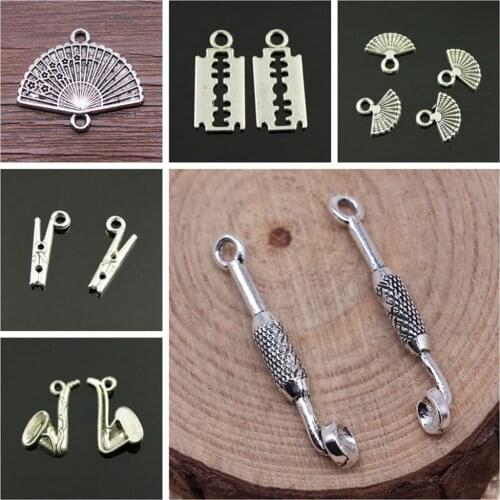 Malzahar Fan Charms diy jewelry bracelet charms for jewelry making kit accessories