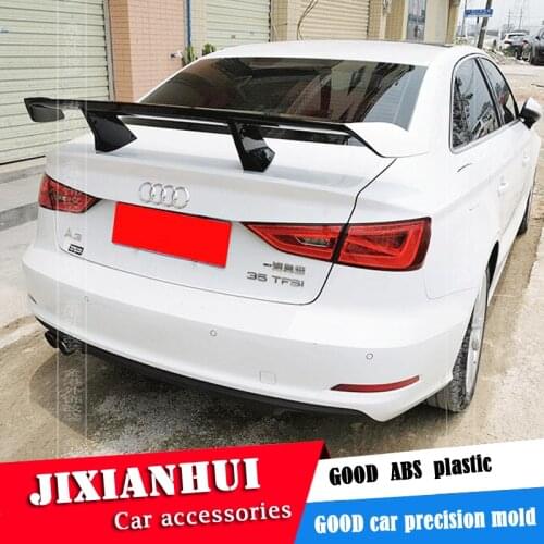 For Audi A3 Sedan Universal TF Spoiler 2006-2018 A4 A5 A6 Spoiler ABS plastic Material Car Rear Wing Color Rear Spoiler