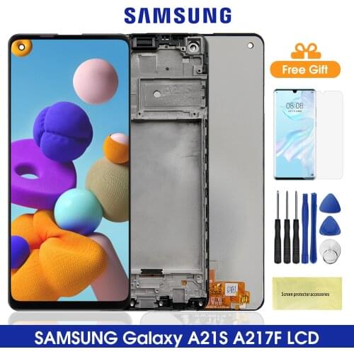 6.5'' Original A21s Lcd For Samsung Galaxy A21s Lcd Display Touch Screen Digitizer Assesmbly For Samsung A217 SM-A217F/DS Lcds