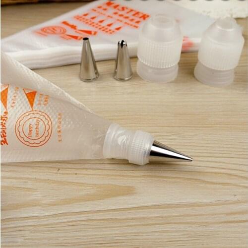 100Pcs Confectionery Pastry Bag Nozzles For Cake Confectionery Attachments Cake Shop Disposable Spout Accessories Piping Bag
