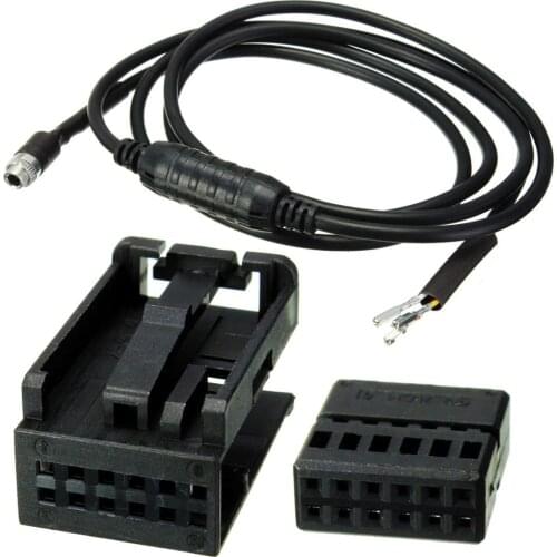 12Pin 1.5 Meter AUX Female Cable IPOD ADAPTER AUX Female For BMW 5 6 Series E60 E63 550i 520d 520d 525xd 530d 530xd 530d