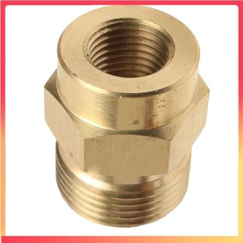 2Pcs Brass Washer Adaptor Foam Lance Adapter Coupler 1/4 F - M22 for High Pressure Water Tools