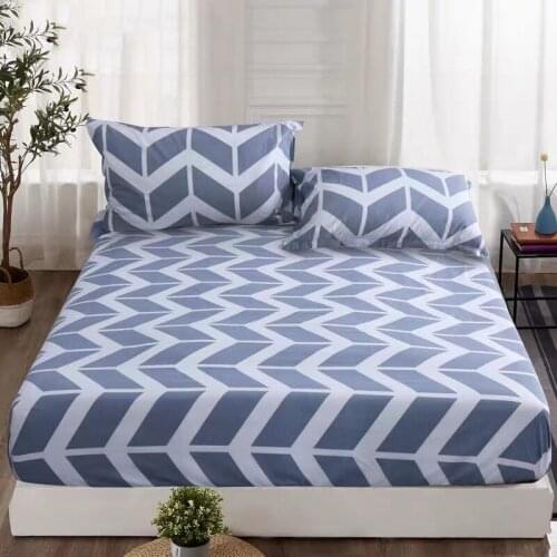 3pcs Fitted Sheet Mattress Cover Solid Color Sanding Bedding Linens Bed Sheets With Elastic Band Double Queen Size Bed Sheet