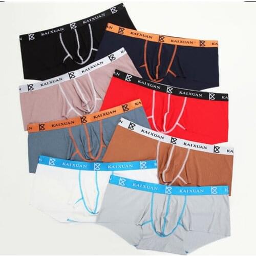 3PCS/Lots Sexy Men Boxer Shorts Seamless Modal Underwear Bugle Pouch Boxershorts Slip Homme Gay Panties Calzoncillo Tanga Bikini