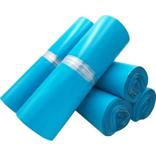 50Pcs Blue Poly Mailers Large Clothes Packaging Courier Bag Postal Shipping Mailing Bags Self Sealing Express Envelopes 5 Sizes
