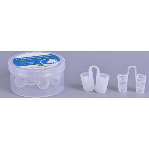 8Pcs/Set Anti Snoring Nose Clip Breathable Easy Sleep Snore topper Aid Nasal Dilators Device Congestion Aid