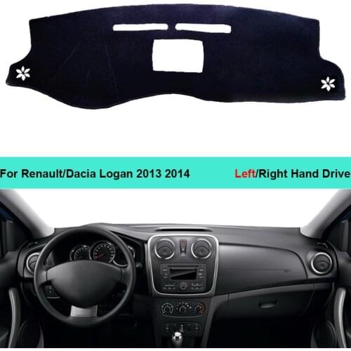 Car Inner Dashboard Cover Dash Mat Carpet For Renault Dacia Logan 2013 2014 Sun Shade Anti-Sun Pad Cushion Cape