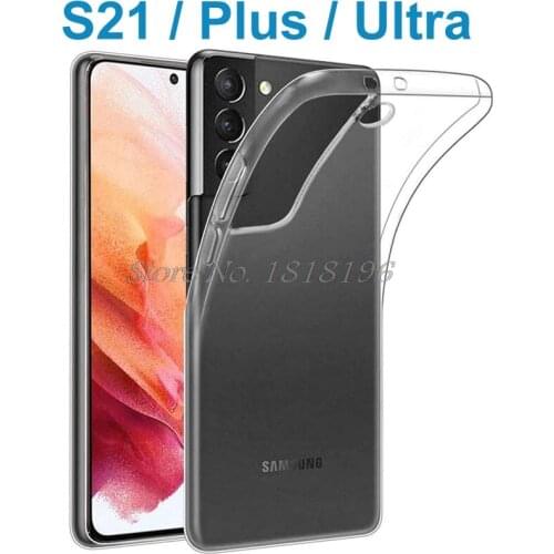 For Samsung Galaxy S21 Ultra Plus 5G Case Silicone Matte Soft TPU Back Cover Phone Shell Clear Telefone Funda Bumper Protector
