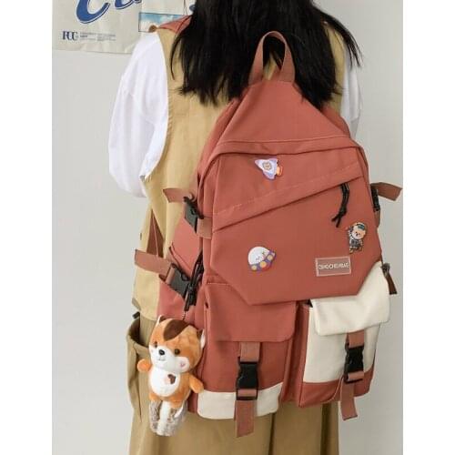 Girl Tide Preppy Style Backpack Teenagers Korea Female students Lovely schoolbag Fashionable woman Harajuku College student bag