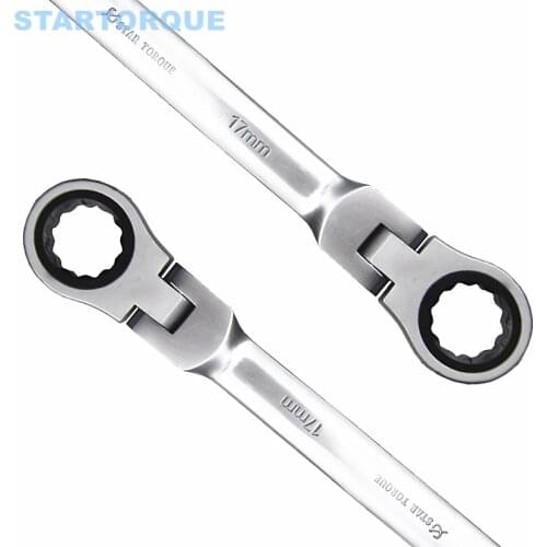 STARTORQUE 6-32mm Chrome vanadium steel Dual-use ratchet wrench Fast opening Rotatable head