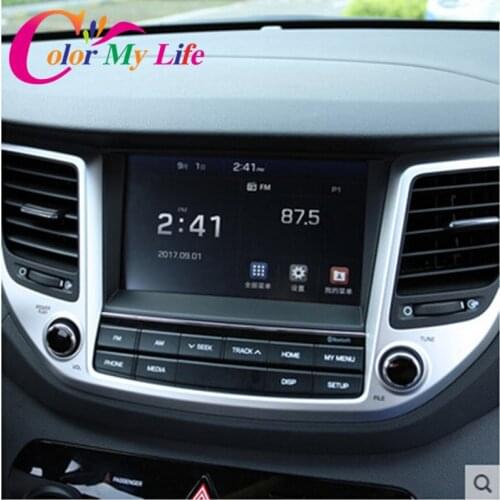 Hot New Navigation Protection Film NAVI Cover Sticker for Hyundai for Tucson 2015 Navigation Stickers for Tucson 2016 Auto Refit