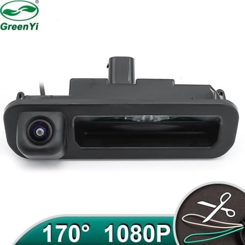 HD AHD 1080P 170 Degree Fisheye Lens Car Rear View Reverse Backup Trunk Handle Camera For Ford Focus 2012 2013 For Focus 3 2C 3C