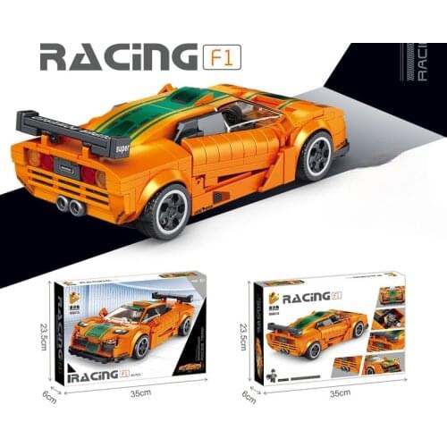 MC F1 Super Racing sport Famous Car World car model Boy Assembled Particle Building Block Toys for children gifts