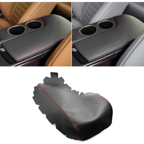 Soft Leather Armrest Cover For Lexus IS250 IS350 2014 2015 2016 2017 Center Console Lid Armrest Box Bench Seat Cover Trim