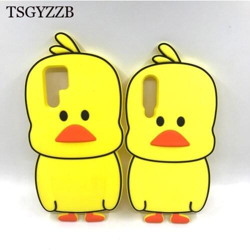 Yellow Duck Soft Silicone Cases For Huawei P30 Pro 3D Cute Protection Back Cover For Coque Huawei P30 Fundas Cartoon Phone Case