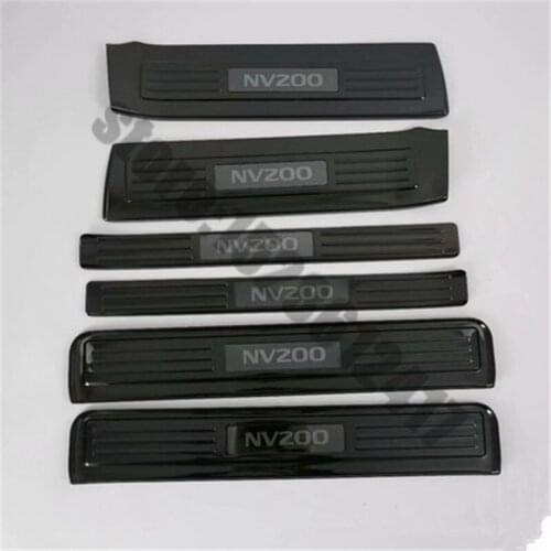Stainless steel car Scuff Plate/Door Sill Inside Door Sill Scuff Plate Welcome Pedal Car Styling for Nissan NV200 2016-2019