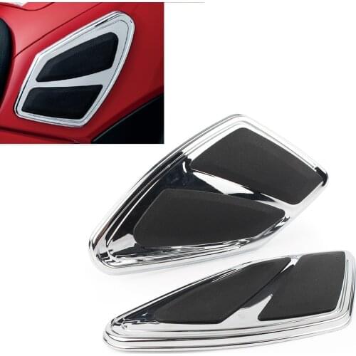 Gold Wing GL1800 Motorcycle Tank Trim w/ Knee Pads For Honda Goldwing GL 1800 F6B 2012 2013 2014 2015 2016 2017 Chrome