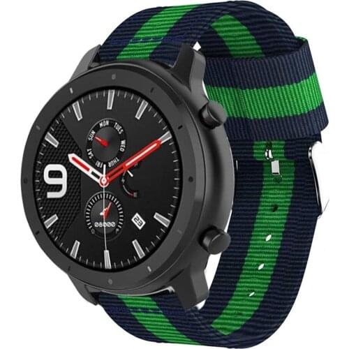 Gear S3 Frontier Nylon strap for Samsung galaxy Watch active 2/46mm/42mm band for Huwei gt2 Garmin vivoactive 3 correas wrist