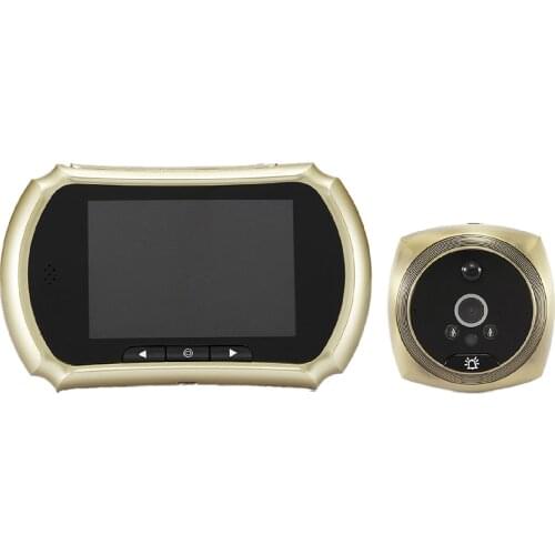 New Smart HD Night Vision Electronic Peephole Monitoring Doorbell Camera Motion Detection Camera With 3.5“ HD Display