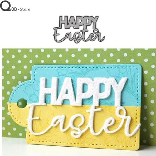 Happy Easter Cutting Dies Stamps Dies Scrapbooking Mold Cut Handmade Tools DIY Craft Decoration Metal Cutting Dies New 2020