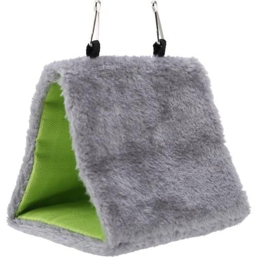 Warm Soft Plush Fleece Birds Parrots Hammock Nests for Pet Birds Hanging Bed Cave Cage Hut Tent House Snuggle Bunk Happy Toy