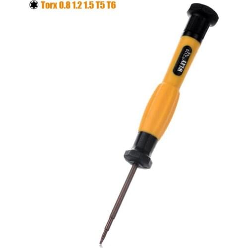 Torx 0.8 1.2 1.5mm Screwdriver T5 T6 Screwdriver Repair Tool Kit Magnetic Tip Screw Driver Hand Tool Torx Screwdrivers