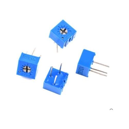 100pcs 3362P 101 201 102 104 202 502 103 203 503 104 204 504 105 Trimpo Trimmer Potentiometer 3362 2m 1K 2K 5K 10K 20K 50K 100K