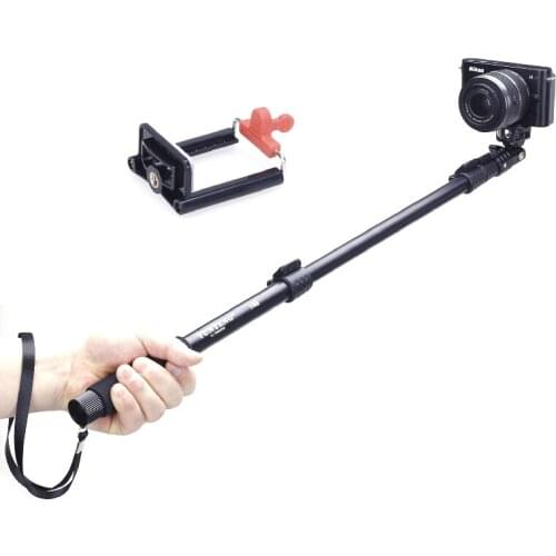 Photography YunTeng C-188 Extendable Handheld Monopod with holder for Cameras & Cell Phones.Phone Clip Holder