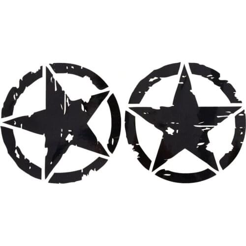 1pc 2 Colors 15cm*15cm ARMY Star Graphic Decals Motorcycle Car Stickers Vinyl Car-styling