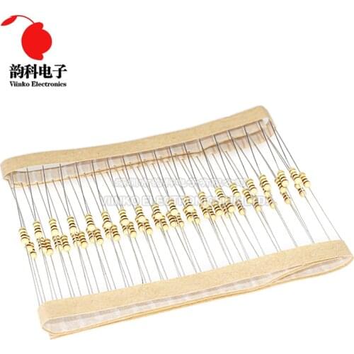 100PCS 1/4W Carbon Film Resistor 5% 0.25W 0R-22M 0 2.2 10 100 120 150 220 270 330 470 1K 2.2K 4.7K 10K 100K 470K 1M 10M 20M ohms