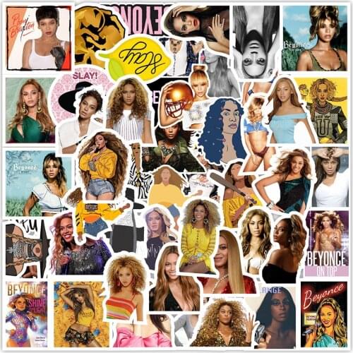 50PCS American Singer Stickers Laptop Guitar Luggage Skateboard Bike Car Waterproof Sexy Girl Sticker Decal Kids Classic Toy