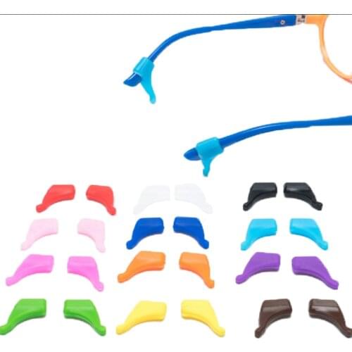 8 colors 4 Pairs/lot Anti Slip Universal Sunglasses Eyewear eyeglass glasses silicone ear hook temple tip Sport holder