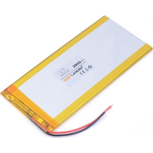 Best battery brand 3.7 V tablet battery 4255120 2900 mah ultra-thin high-capacity DIY tablet video game IPAQ MID e-book