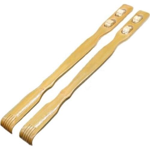Wooden Long Back Scratcher Massage Tool 2 Pieces