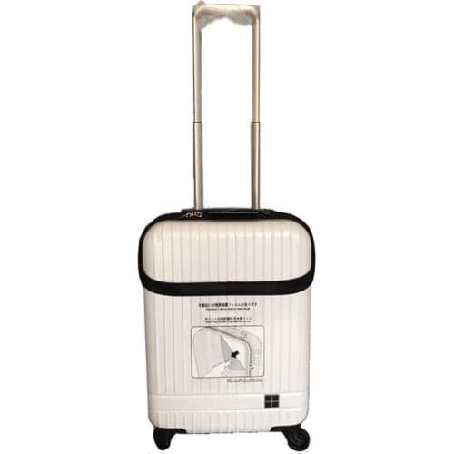 Export to japan computer carry on luggage opening pocket cabin luggage on wheel travel suitcase