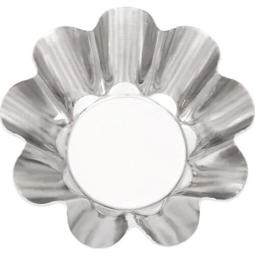 Kapmore 1pc Egg Tart Mold Non-Stick Stainless Steel Cupcake Mold Baking Tools Mini Tart Pan DIY Baking Tools Accessories