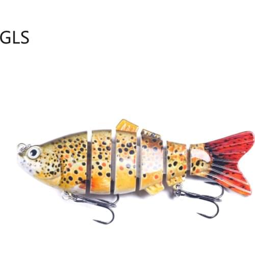 GLS New Multi-section Lure Artificial Wobbler 18G/10CM Simulation Hard Bait Carp Fishing Accessories 20 Colors Available