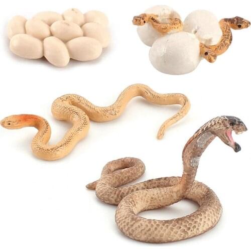Snake Toy Realistic Novelty Assorted Figurine Cobra Toy Model for Gift