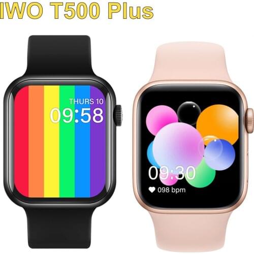 IWO 10 T500+ Smart Watch Series 6 Bluetooth Call Heart Rate Blood Pressure Fitness Tracker Smartwatch for Apple Android phone