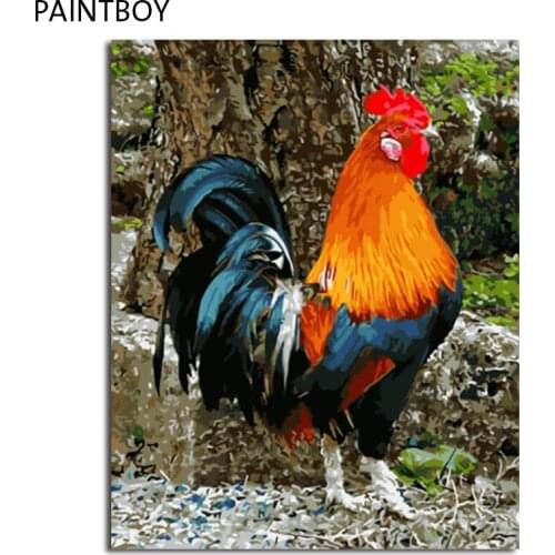 PAINTBOY Framed Picture DIY Painting By Numbers DIY Digital Canvas Oil Painting Home Decor For Living Room Wall Art