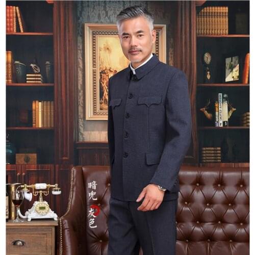 Traditional Chinese clothing Men Zhongshan suit National costume Elderly clothes Chinese jacket Winter